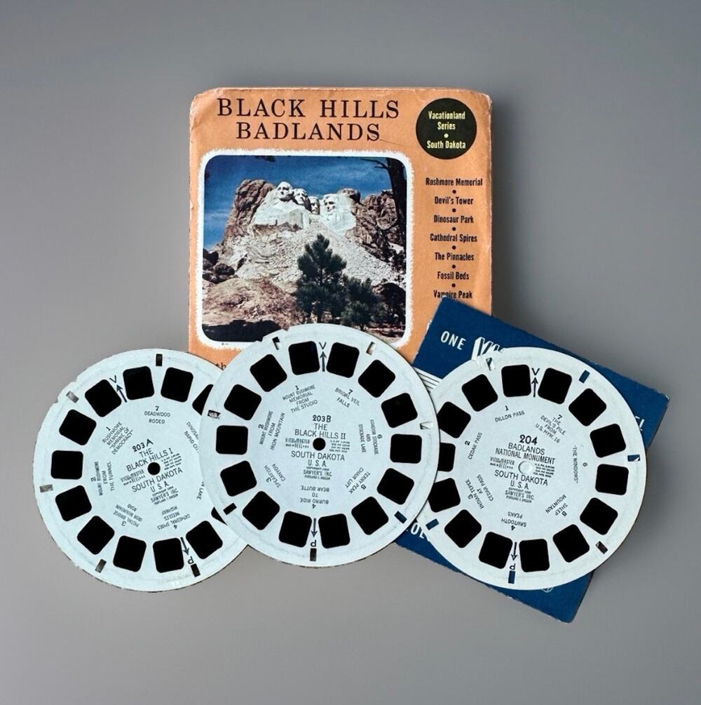 Vintage Sawyer's View-Master Black Hills & Badlands South Dakota 3 Reel Packet